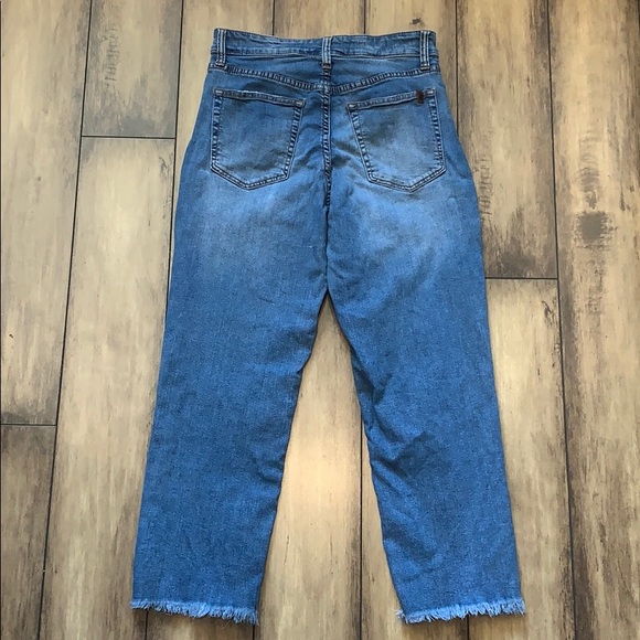 JOE'S High Rise Fray Crop Hem Straight Jeans - Picture 6 of 12
